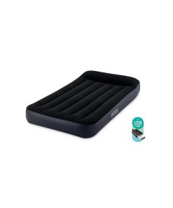 تشک بادی کمپینگ تک نفره با پمپ USB سرخود اینتکس - کد 66127